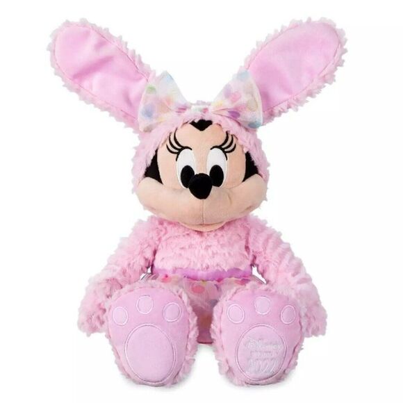 Disney Parks Mickey & Minnie Mouse Bunny 2022 Stuffed Animal Plush 19"  … - Picture 3 of 6